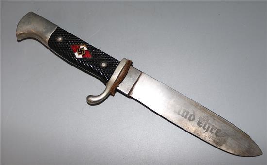 A Nazi Hitler Youth dagger, c 1937